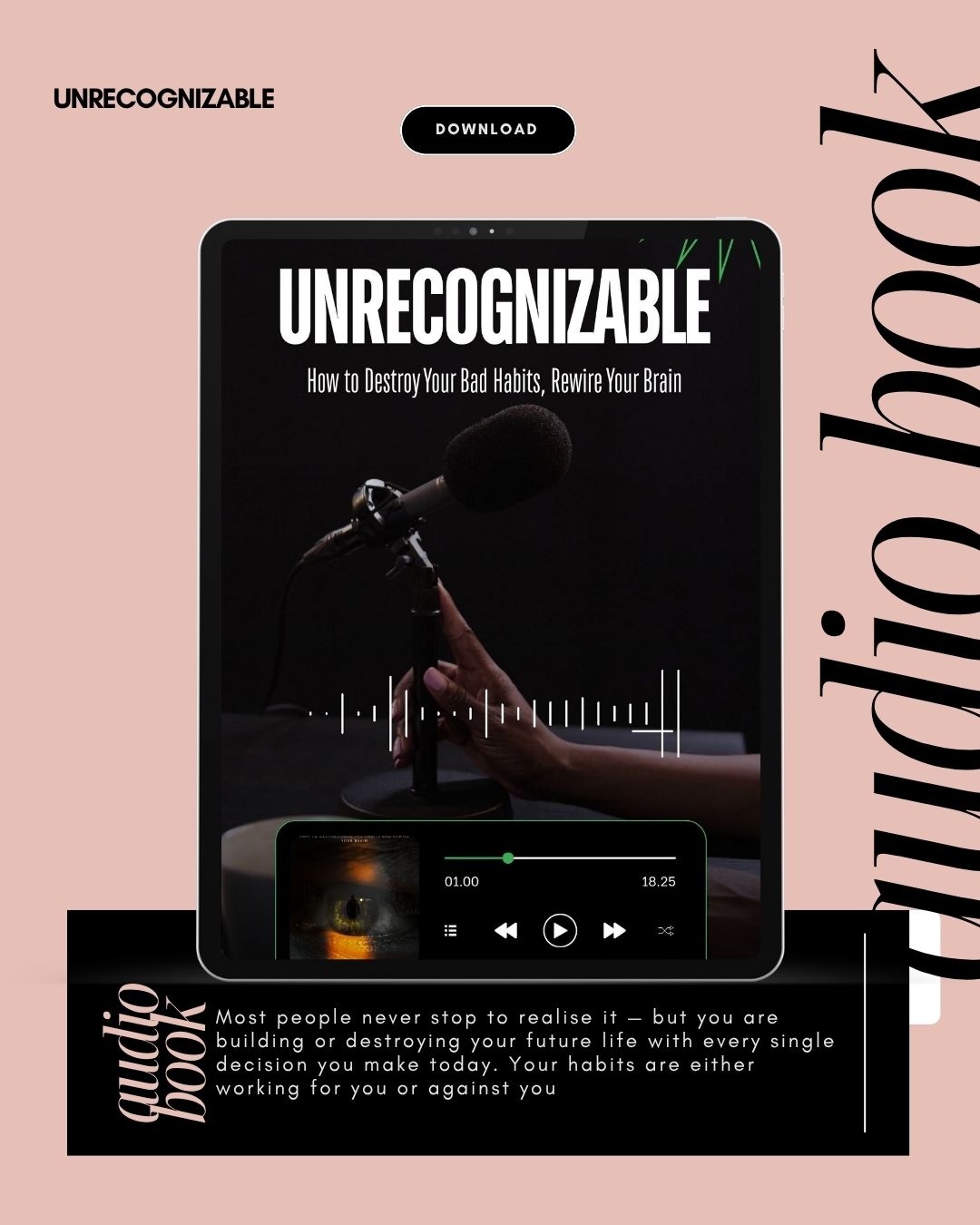 UNRECOGNIZABLE — Audiobook The Full Book, Narrated